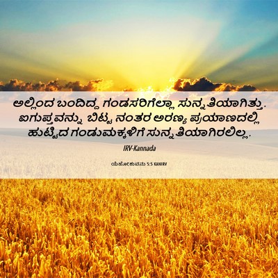 Picture 06 - ಯೆಹೋಶುವನು 5:5 KANIRV - ಅಲ್ಲಿಂದ ಬಂದಿದ್ದ - Bible Verse Picture