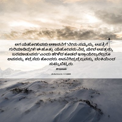 Picture 06 - ಯೆಹೋಶುವನು 7:25 KANIRV - ಆಗ ಯೆಹೋಶುವನು - Bible Verse Picture