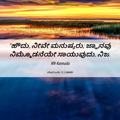Picture 06 - ಯೋಬನು 12:2 KANIRV - “ಹೌದು, ನೀವೇ - Bible Verse Picture