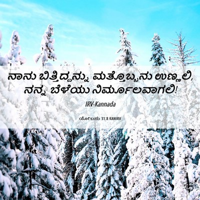 Picture 06 - ಯೋಬನು 31:8 KANIRV - ನಾನು - Bible Verse Picture