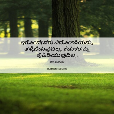 Picture 06 - ಯೋಬನು 8:20 KANIRV - ಇಗೋ ದೇವರು - Bible Verse Picture