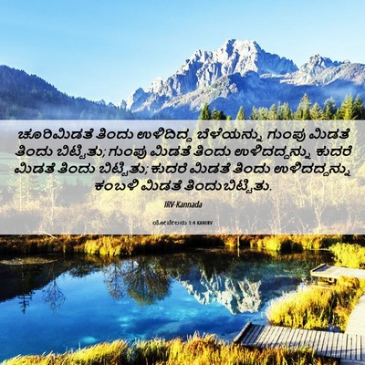 Picture 06 - ಯೋವೇಲನು 1:4 KANIRV - ಚೂರಿಮಿಡತೆ ತಿಂದು - Bible Verse Picture