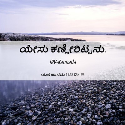 Picture 06 - ಯೋಹಾನನು 11:35 KANIRV - ಯೇಸು - Bible Verse Picture