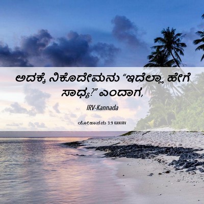 Picture 06 - ಯೋಹಾನನು 3:9 KANIRV - ಅದಕ್ಕೆ ನಿಕೊದೇಮನು - Bible Verse Picture