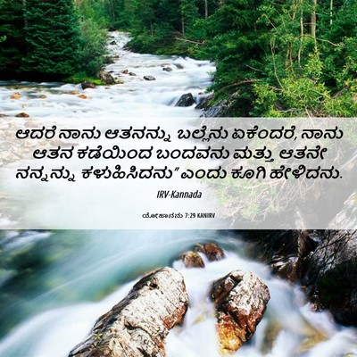 Picture 06 - ಯೋಹಾನನು 7:29 KANIRV - ಆದರೆ ನಾನು ಆತನನ್ನು - Bible Verse Picture