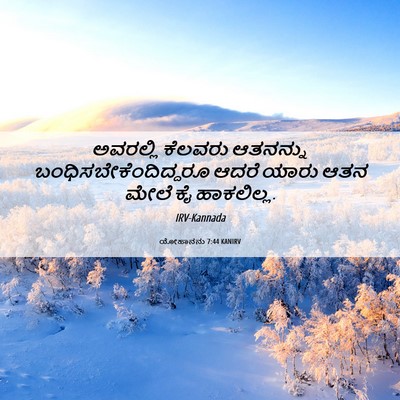 Picture 06 - ಯೋಹಾನನು 7:44 KANIRV - ಅವರಲ್ಲಿ ಕೆಲವರು - Bible Verse Picture