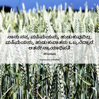 Picture 06 - ಯೋಹಾನನು 8:50 KANIRV - ನಾನು ನನ್ನ - Bible Verse Picture