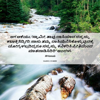 Picture 06 - ರೂತಳು 2:13 KANIRV - ಆಗ ಆಕೆಯು, “ಸ್ವಾಮೀ, - Bible Verse Picture