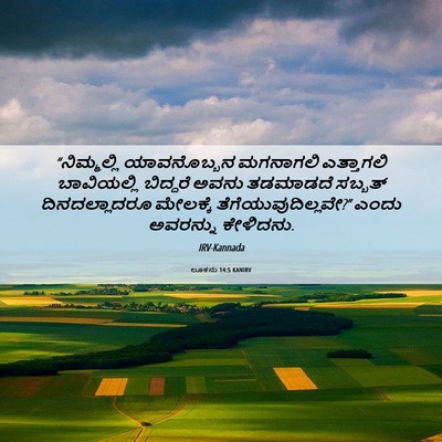 Picture 06 - ಲೂಕನು 14:5 KANIRV - “ನಿಮ್ಮಲ್ಲಿ - Bible Verse Picture