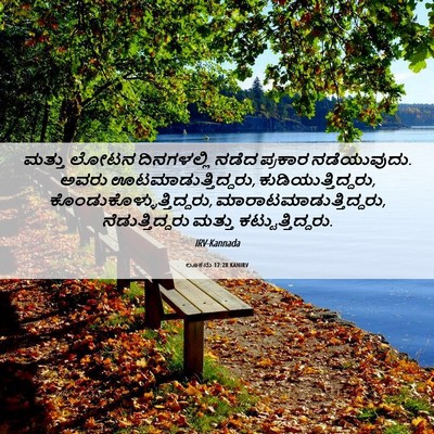 Picture 06 - ಲೂಕನು 17:28 KANIRV - ಮತ್ತು ಲೋಟನ - Bible Verse Picture