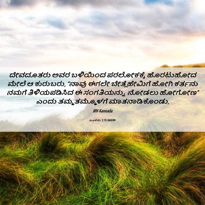 Picture 06 - ಲೂಕನು 2:15 KANIRV - ದೇವದೂತರು ಅವರ - Bible Verse Picture