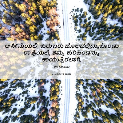 Picture 06 - ಲೂಕನು 2:8 KANIRV - ಆ ಸೀಮೆಯಲ್ಲಿ - Bible Verse Picture