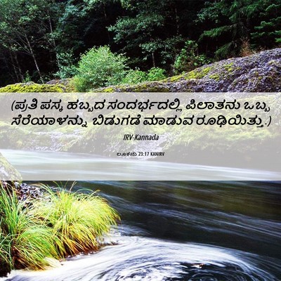 Picture 06 - ಲೂಕನು 23:17 KANIRV - (ಪ್ರತಿ ಪಸ್ಕ ಹಬ್ಬದ - Bible Verse Picture