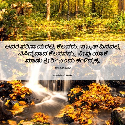 Picture 06 - ಲೂಕನು 6:2 KANIRV - ಆದರೆ ಫರಿಸಾಯರಲ್ಲಿ - Bible Verse Picture