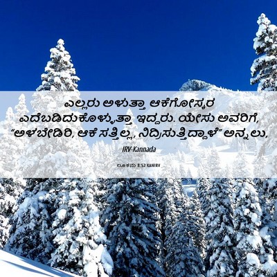 Picture 06 - ಲೂಕನು 8:52 KANIRV - ಎಲ್ಲರು ಅಳುತ್ತಾ - Bible Verse Picture