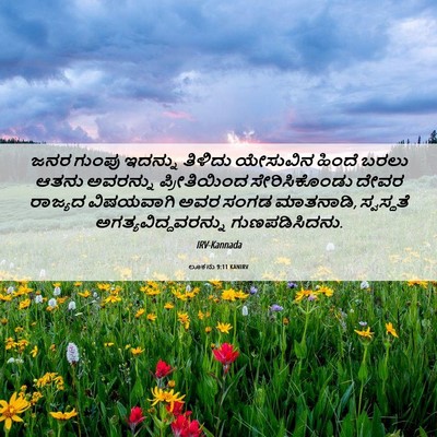 Picture 06 - ಲೂಕನು 9:11 KANIRV - ಜನರ ಗುಂಪು ಇದನ್ನು - Bible Verse Picture