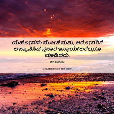 Picture 06 - ವಿಮೋಚನಕಾಂಡ 12:50 KANIRV - ಯೆಹೋವನು ಮೋಶೆ - Bible Verse Picture