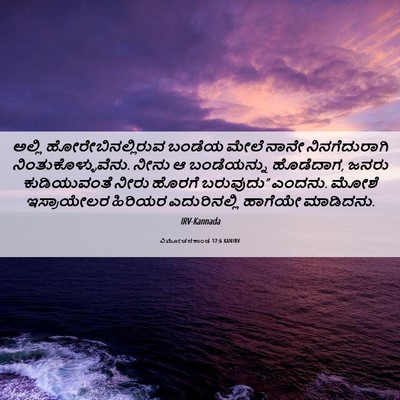 Picture 06 - ವಿಮೋಚನಕಾಂಡ 17:6 KANIRV - ಅಲ್ಲಿ - Bible Verse Picture