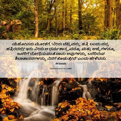 Picture 06 - ವಿಮೋಚನಕಾಂಡ 24:12 KANIRV - ಯೆಹೋವನು ಮೋಶೆಗೆ, - Bible Verse Picture