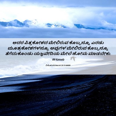 Picture 06 - ವಿಮೋಚನಕಾಂಡ 29:13 KANIRV - ಅದರ ಪಿತ್ತಕೋಶದ - Bible Verse Picture