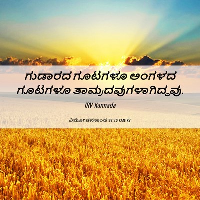 Picture 06 - ವಿಮೋಚನಕಾಂಡ 38:20 KANIRV - ಗುಡಾರದ ಗೂಟಗಳೂ - Bible Verse Picture