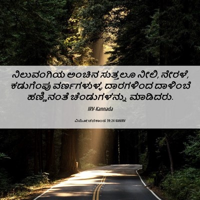 Picture 06 - ವಿಮೋಚನಕಾಂಡ 39:24 KANIRV - ನಿಲುವಂಗಿಯ ಅಂಚಿನ - Bible Verse Picture