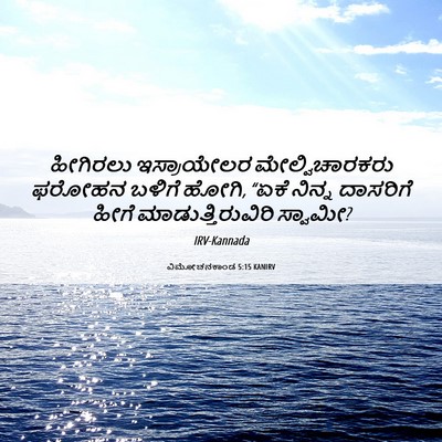 Picture 06 - ವಿಮೋಚನಕಾಂಡ 5:15 KANIRV - ಹೀಗಿರಲು ಇಸ್ರಾಯೇಲರ - Bible Verse Picture