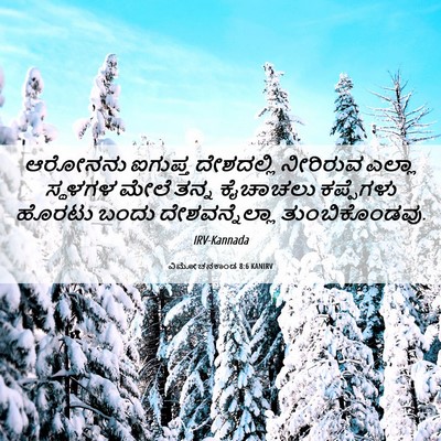 Picture 06 - ವಿಮೋಚನಕಾಂಡ 8:6 KANIRV - ಆರೋನನು ಐಗುಪ್ತ - Bible Verse Picture