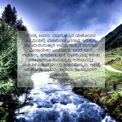 Picture 07 - 1 ಅರಸುಗಳು 22:8 KANIRV - ಅದಕ್ಕೆ ಅವನು - Bible Verse Picture