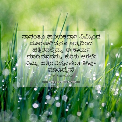 Picture 07 - 1 ಕೊರಿಂಥದವರಿಗೆ 5:3 KANIRV - ನಾನಂತೂ - Bible Verse Picture