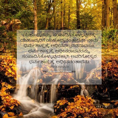 Picture 07 - 1 ಕೊರಿಂಥದವರಿಗೆ 9:20 KANIRV - ಯೆಹೂದ್ಯರನ್ನು - Bible Verse Picture
