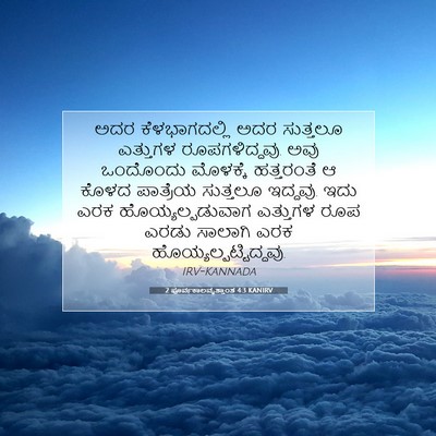 Picture 07 - 2 ಪೂರ್ವಕಾಲವೃತ್ತಾಂತ 4:3 KANIRV - ಅದರ ಕೆಳಭಾಗದಲ್ಲಿ - Bible Verse Picture