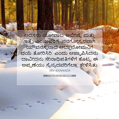 Picture 07 - 2 ಸಮುವೇಲನು 18:5 KANIRV - ಅರಸನು ಯೋವಾಬ, ಅಬೀಷೈ - Bible Verse Picture