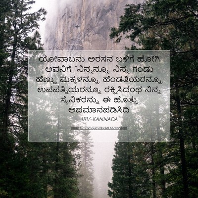 Picture 07 - 2 ಸಮುವೇಲನು 19:5 KANIRV - ಯೋವಾಬನು ಅರಸನ - Bible Verse Picture