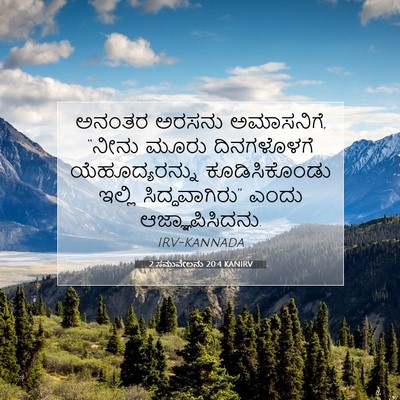 Picture 07 - 2 ಸಮುವೇಲನು 20:4 KANIRV - ಅನಂತರ ಅರಸನು - Bible Verse Picture