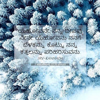 Picture 07 - 2 ಸಮುವೇಲನು 22:29 KANIRV - ಯೆಹೋವನೇ, ನನ್ನ - Bible Verse Picture