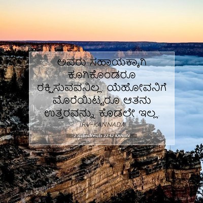 Picture 07 - 2 ಸಮುವೇಲನು 22:42 KANIRV - ಅವರು ಸಹಾಯಕ್ಕಾಗಿ - Bible Verse Picture