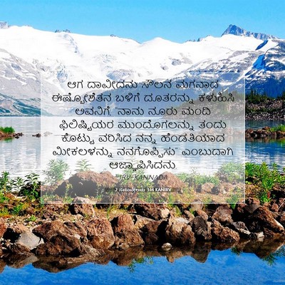 Picture 07 - 2 ಸಮುವೇಲನು 3:14 KANIRV - ಆಗ ದಾವೀದನು ಸೌಲನ - Bible Verse Picture