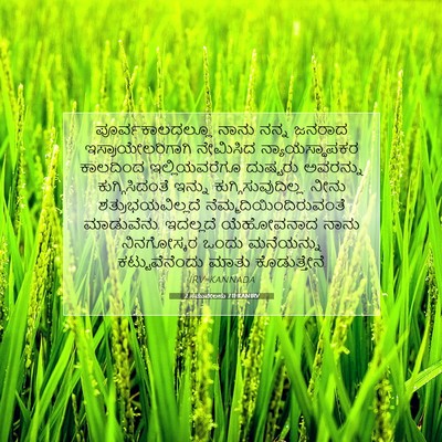 Picture 07 - 2 ಸಮುವೇಲನು 7:11 KANIRV - ಪೂರ್ವಕಾಲದಲ್ಲೂ - Bible Verse Picture
