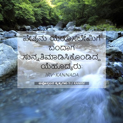 Picture 07 - ಅಪೊಸ್ತಲರ ಕೃತ್ಯಗಳು 11:2 KANIRV - ಪೇತ್ರನು - Bible Verse Picture