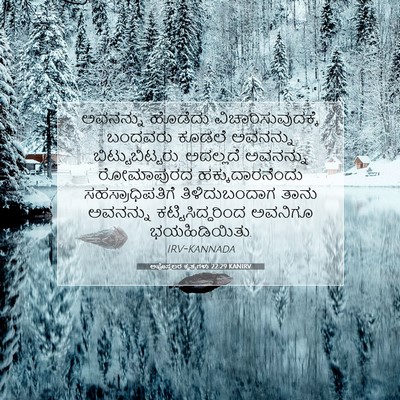Picture 07 - ಅಪೊಸ್ತಲರ ಕೃತ್ಯಗಳು 22:29 KANIRV - ಅವನನ್ನು ಹೊಡೆದು - Bible Verse Picture