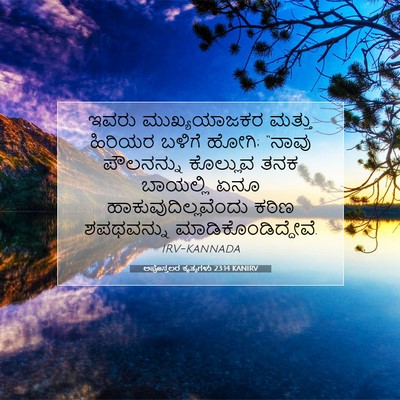 Picture 07 - ಅಪೊಸ್ತಲರ ಕೃತ್ಯಗಳು 23:14 KANIRV - ಇವರು ಮುಖ್ಯಯಾಜಕರ - Bible Verse Picture