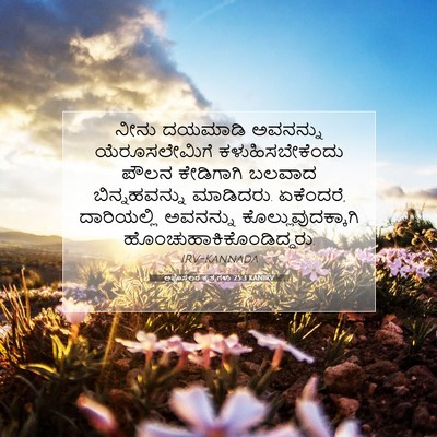Picture 07 - ಅಪೊಸ್ತಲರ ಕೃತ್ಯಗಳು 25:3 KANIRV - ನೀನು ದಯಮಾಡಿ - Bible Verse Picture