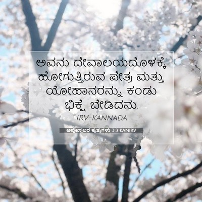 Picture 07 - ಅಪೊಸ್ತಲರ ಕೃತ್ಯಗಳು 3:3 KANIRV - ಅವನು - Bible Verse Picture