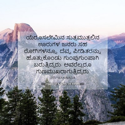Picture 07 - ಅಪೊಸ್ತಲರ ಕೃತ್ಯಗಳು 5:16 KANIRV - ಯೆರೂಸಲೇಮಿನ - Bible Verse Picture