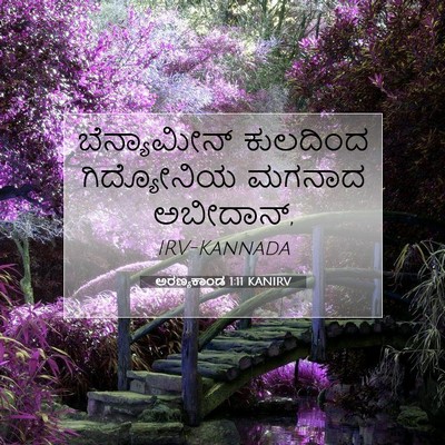 Picture 07 - ಅರಣ್ಯಕಾಂಡ 1:11 KANIRV - ಬೆನ್ಯಾಮೀನ್ - Bible Verse Picture