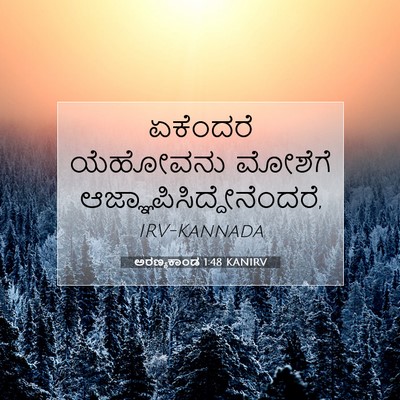 Picture 07 - ಅರಣ್ಯಕಾಂಡ 1:48 KANIRV - ಏಕೆಂದರೆ ಯೆಹೋವನು - Bible Verse Picture