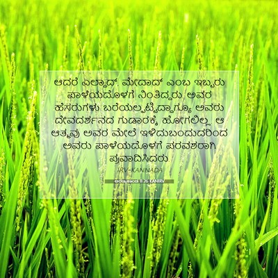 Picture 07 - ಅರಣ್ಯಕಾಂಡ 11:26 KANIRV - ಆದರೆ ಎಲ್ದಾದ್, - Bible Verse Picture