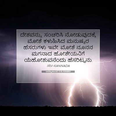 Picture 07 - ಅರಣ್ಯಕಾಂಡ 13:16 KANIRV - ದೇಶವನ್ನು ಸಂಚರಿಸಿ - Bible Verse Picture