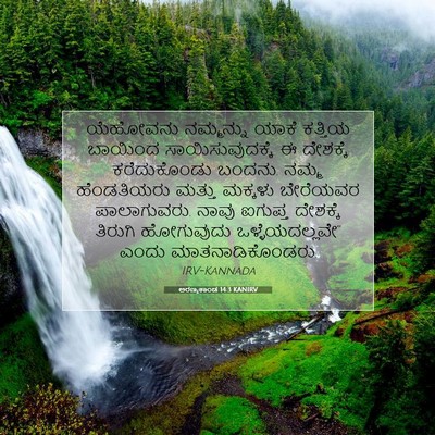 Picture 07 - ಅರಣ್ಯಕಾಂಡ 14:3 KANIRV - ಯೆಹೋವನು ನಮ್ಮನ್ನು - Bible Verse Picture